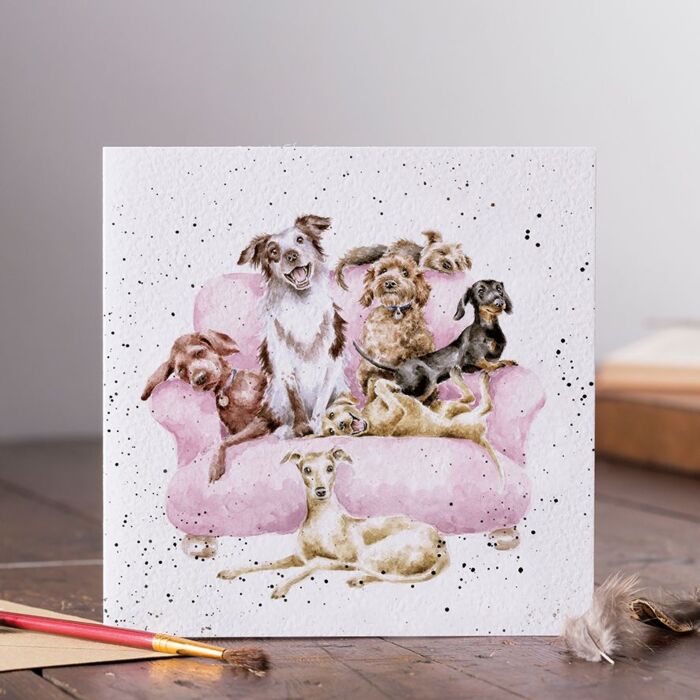 Wrendale Designs "Movie Night" Dog Card